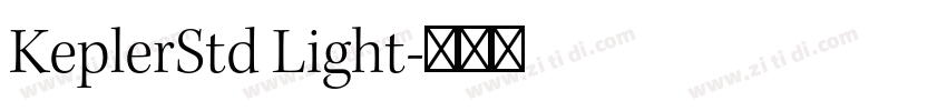 KeplerStd Light字体转换